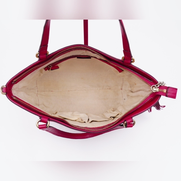 AO19❤️ GUCCI Soho Pebbled Calfskin Small Top Handle - Picture 14 of 15